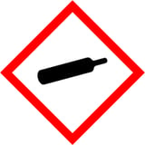 Gas pressure hazard pictogram