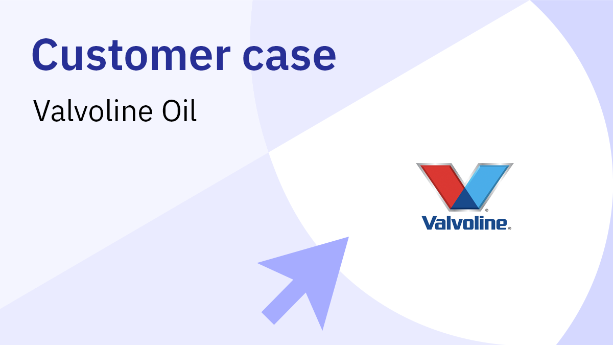 Customer case SDS management software Valvoline oil