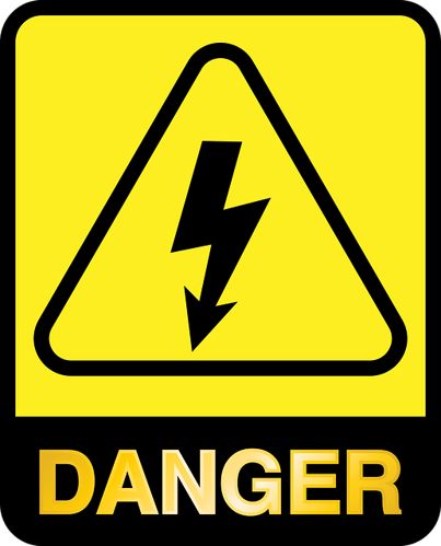 Electrical Safety Danger Warning Sign