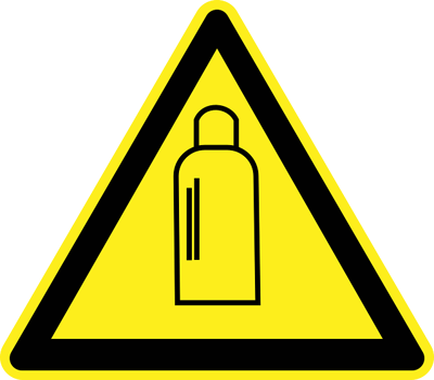 PLG Gas Cannister Warning Symbol