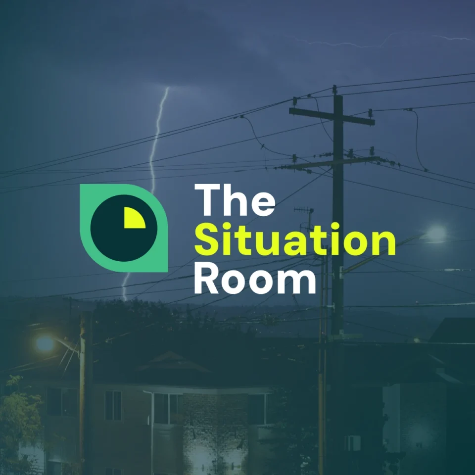 Electrical line in storm