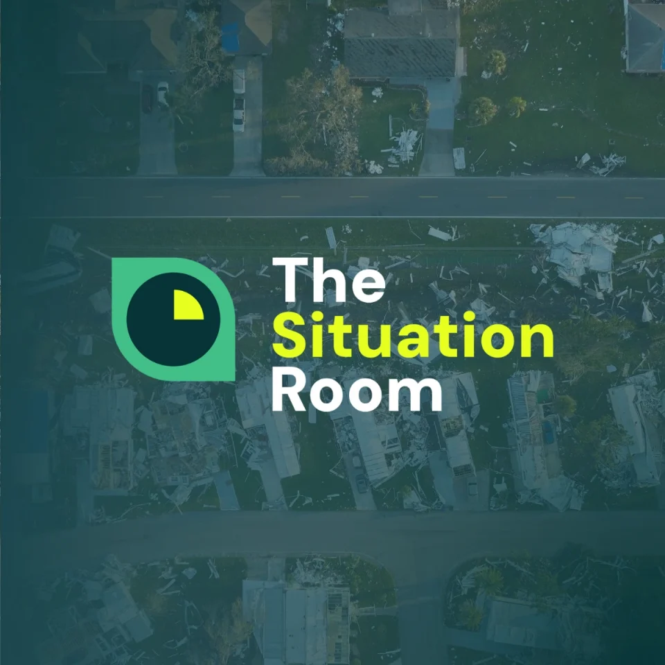 Aftermath of a hurricane