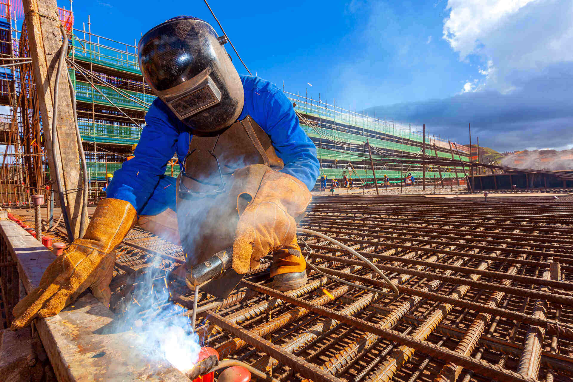 Person Welding In Daytime