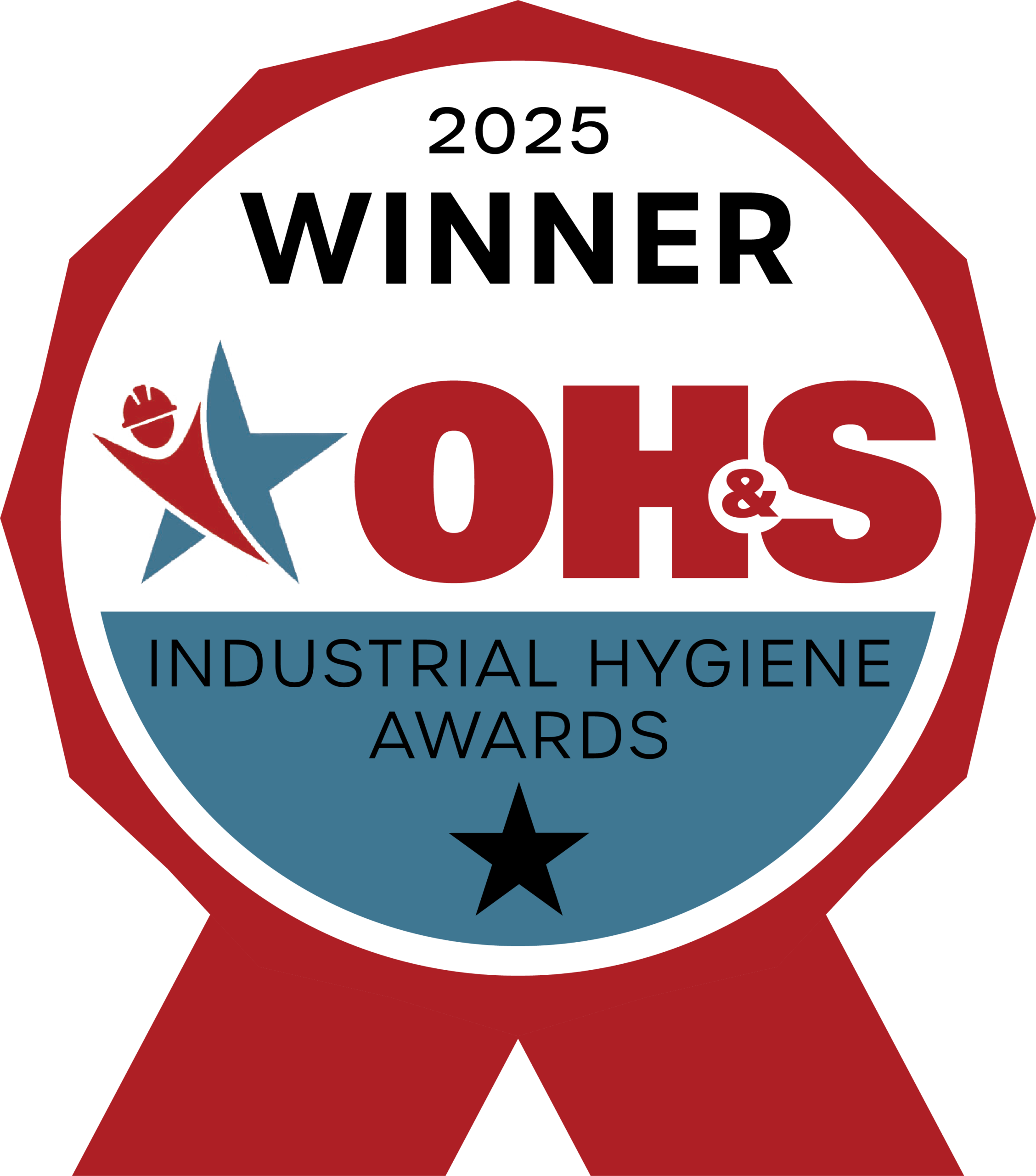 Industrial hygiene awards winner badge