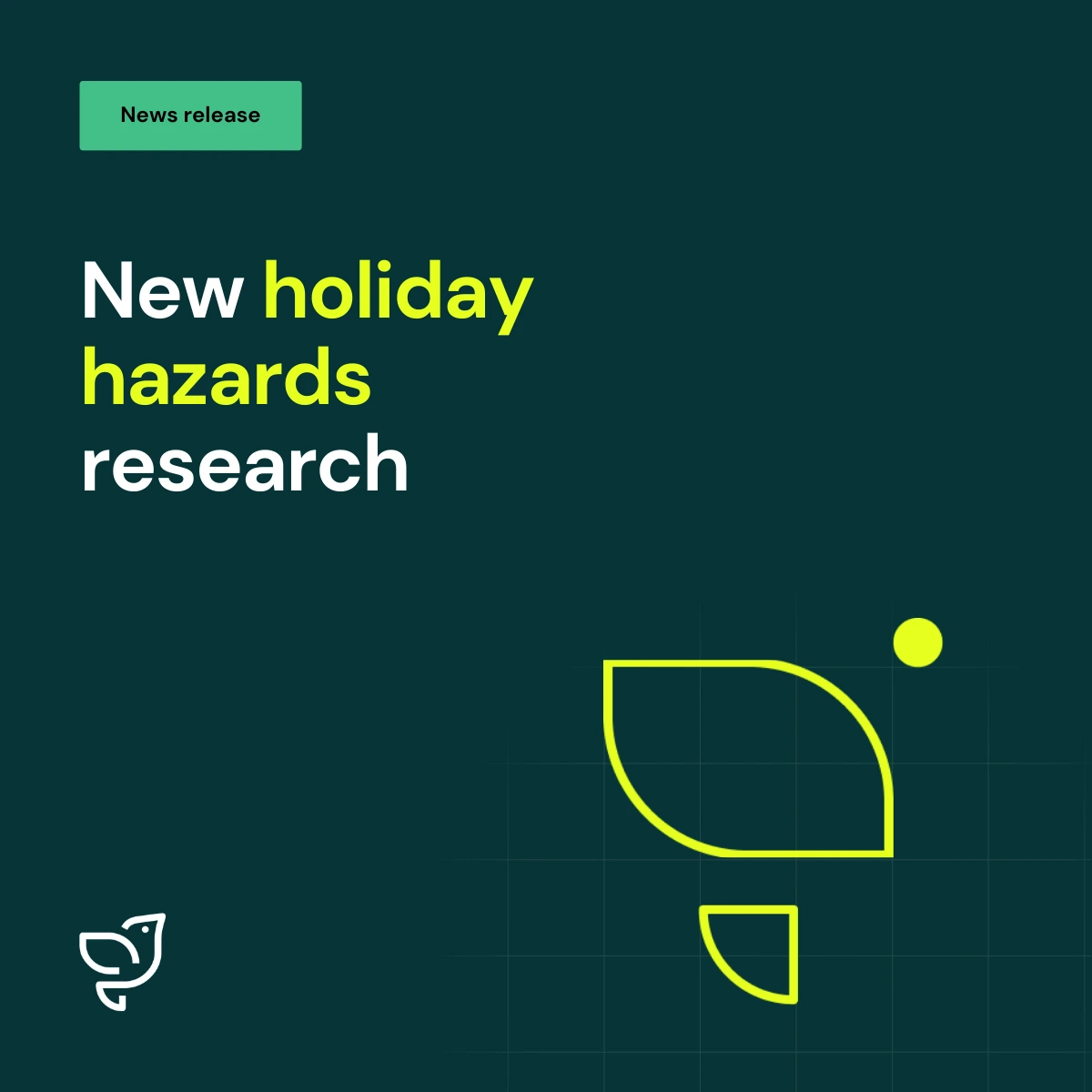 Holiday hazards branded news release tile