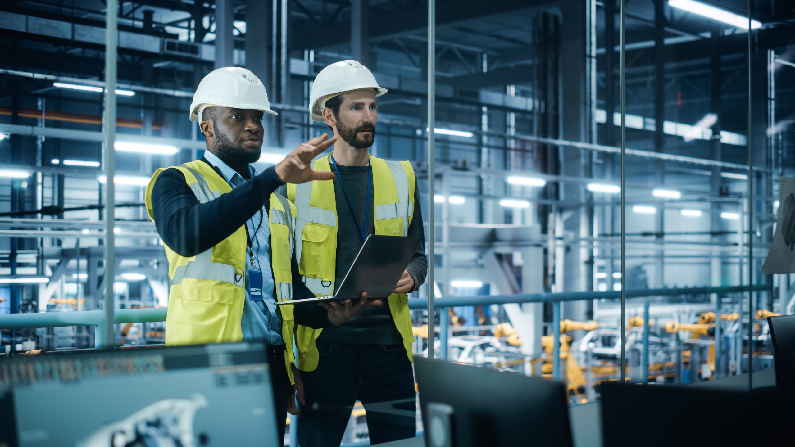 Two Workers In Factoy