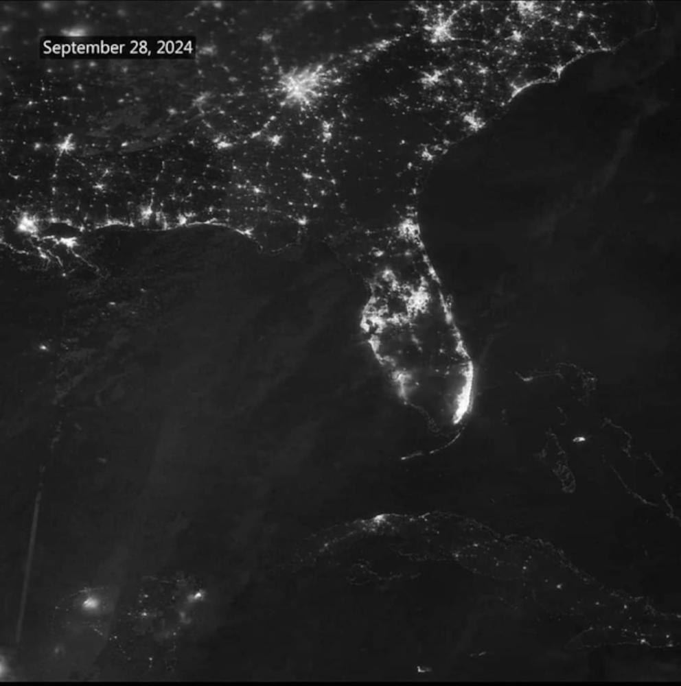 Sattelite Image Of Power Outage