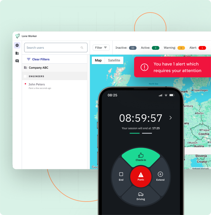 UKI Lone Worker Lone Worker App Tier 2 UI And Phone New UI 2026